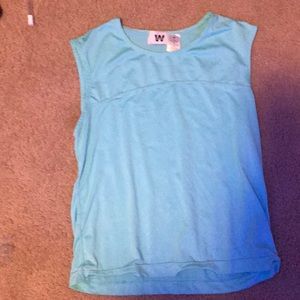 Blue athletic top